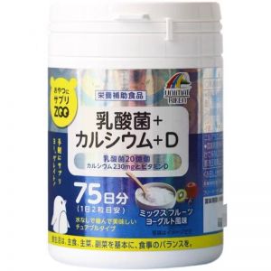unimat kirea 乳酸菌+钙+维生素D 75日份    150粒