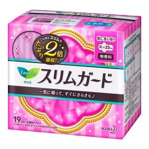 花王卫生巾S25cm*19片 粉色日用(一箱16包)