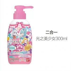 万代儿童洗发露护发二合一300ml(美少女)花香